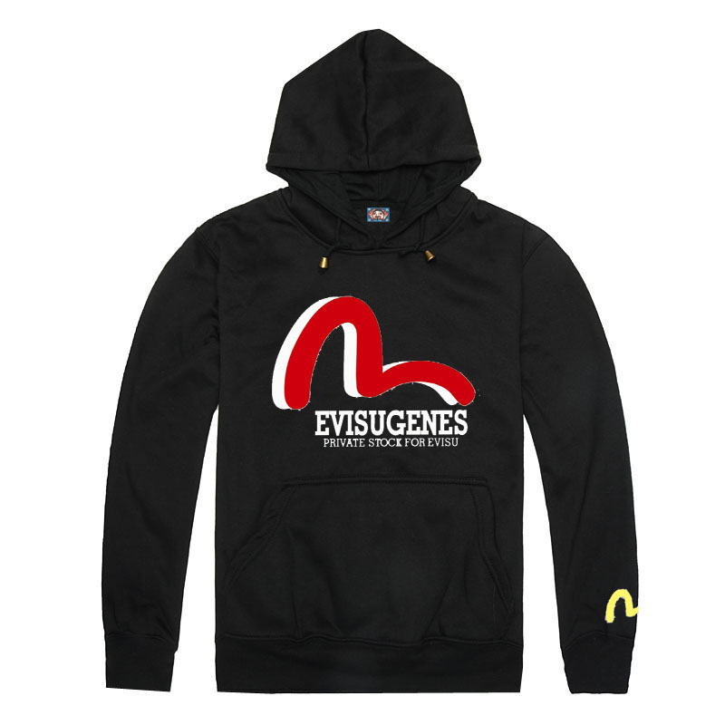 Evisu Black Hoodie - Cliquez sur l'image pour la fermer