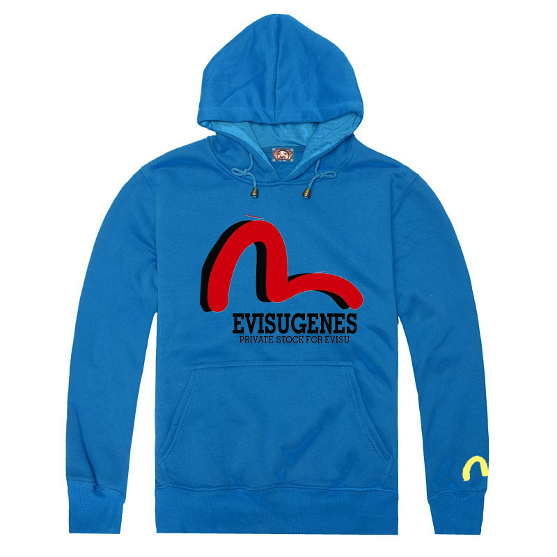 Evisu Blue Hoodie - Cliquez sur l'image pour la fermer