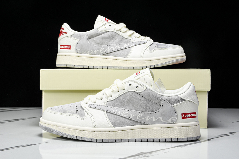 Travis Scott x Supreme x Fragment Design x Air Jordan 1 Low - Cliquez sur l'image pour la fermer