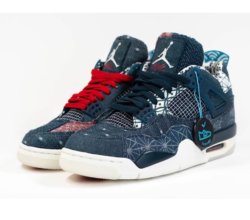 Air Jordan 4 Sashiko Deep Ocean - Cliquez sur l'image pour la fermer