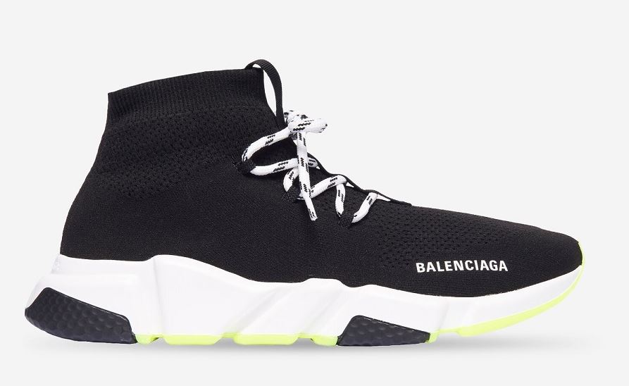 Balenciaga Speed Lace Up 'Black Yellow' - Cliquez sur l'image pour la fermer