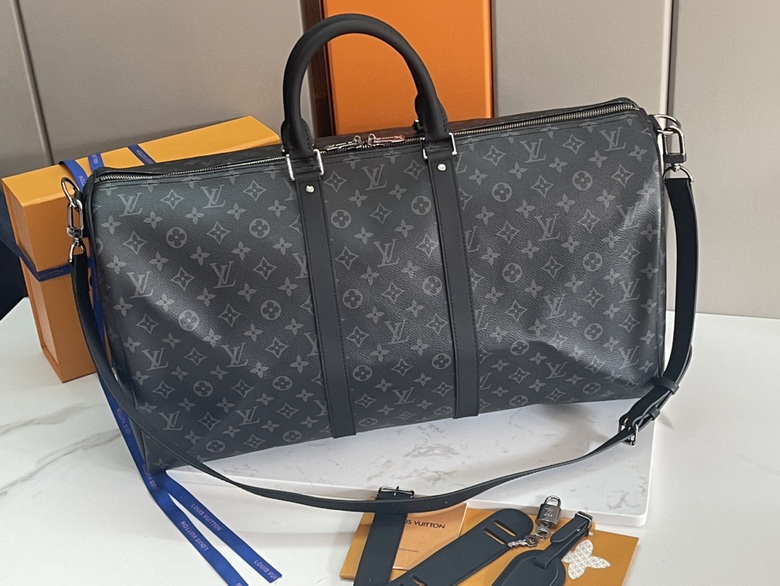 LV Monogram Eclipse Keepall 55 Bandouliere Travel - Cliquez sur l'image pour la fermer