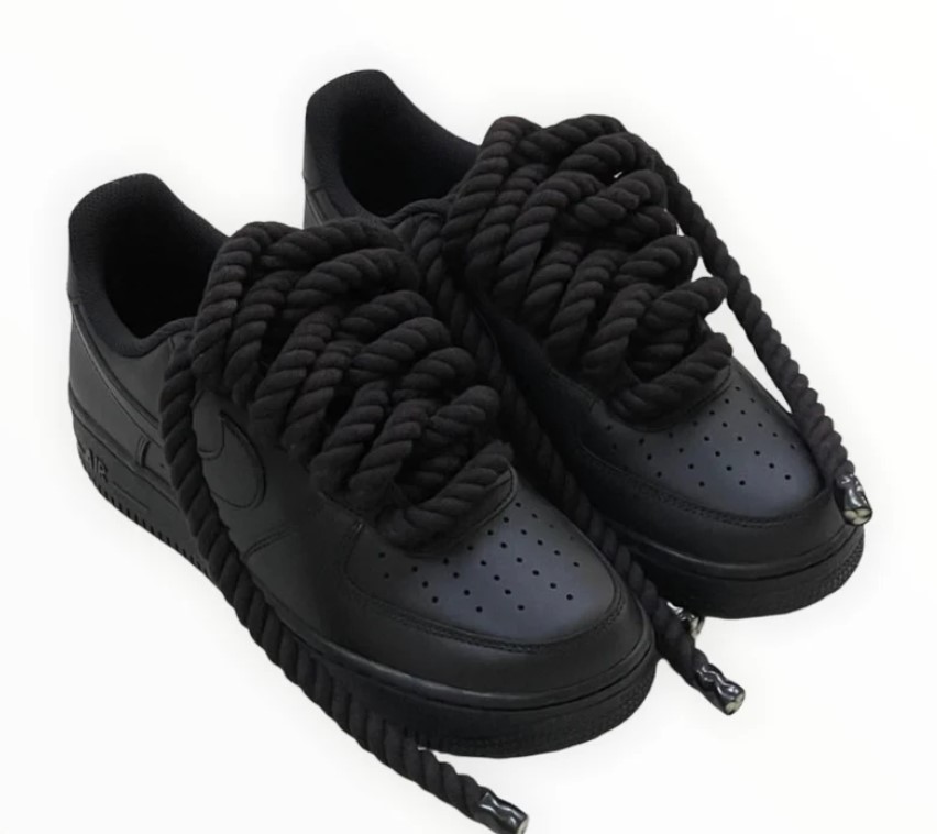Air Force 1 Low 'Rope Lace' Black - Cliquez sur l'image pour la fermer