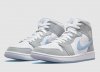 Air Jordan 1 Mid 'Aluminium Wolf Grey'